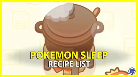 pokemon sleep recipe|More.